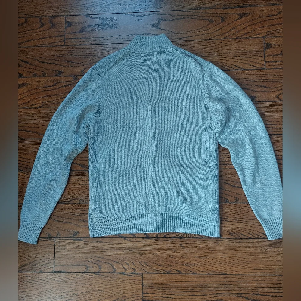Gray Button-Up Men's Sweater - Picture 2 of 6